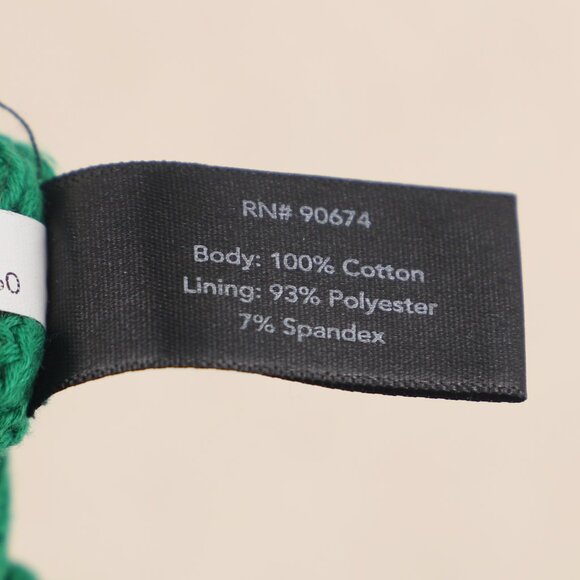 BOSTON PROPER Artisanal Knit Tiered Half Sleeve Scoop Neck Top Emerald Green M - Picture 8 of 8